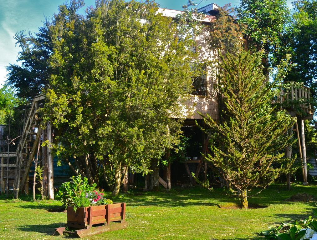 La Casa Del Arbol De Chiloe Villa Castro Exteriör bild